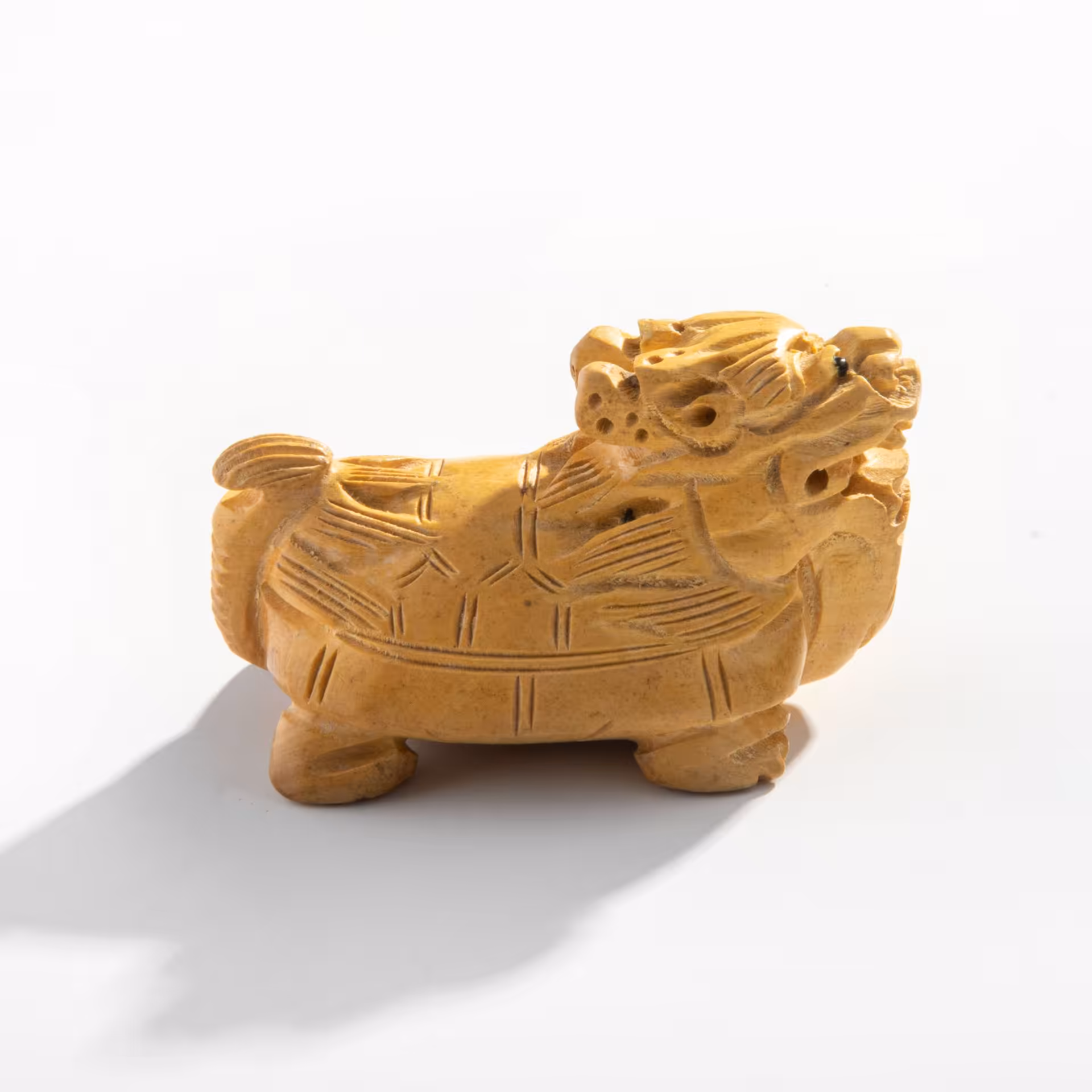 Нэцкэ "Драконочерепаха", самшит, резьба, Япония, 1980-1990 гг.