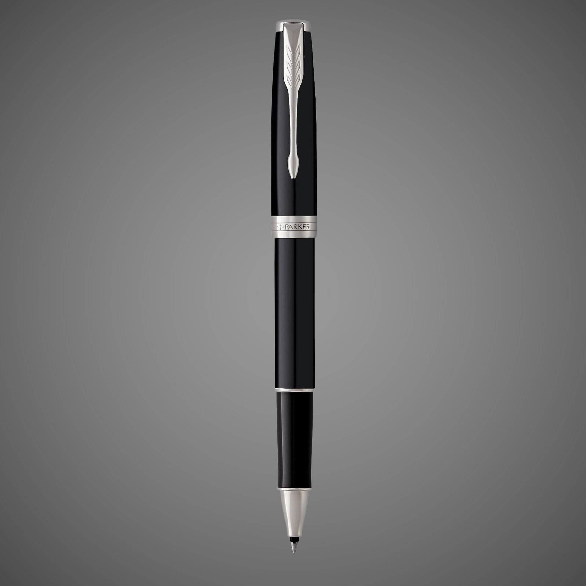 Набор из двух ручек Parker SONNET BLACK CT ручка роллер и шариковая ручка, Лаки и смолы: лак, латунь, никеле-палладиевое покрытие