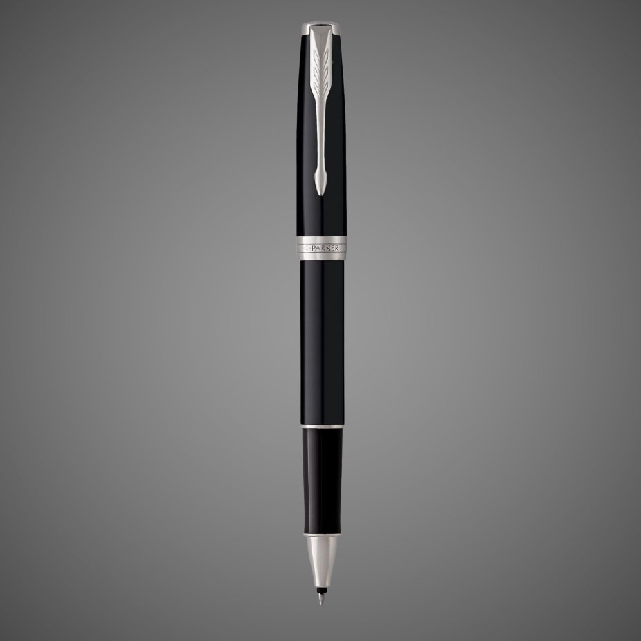 Набор из двух ручек Parker SONNET BLACK CT ручка роллер и шариковая ручка, Лаки и смолы: лак, латунь, никеле-палладиевое покрытие