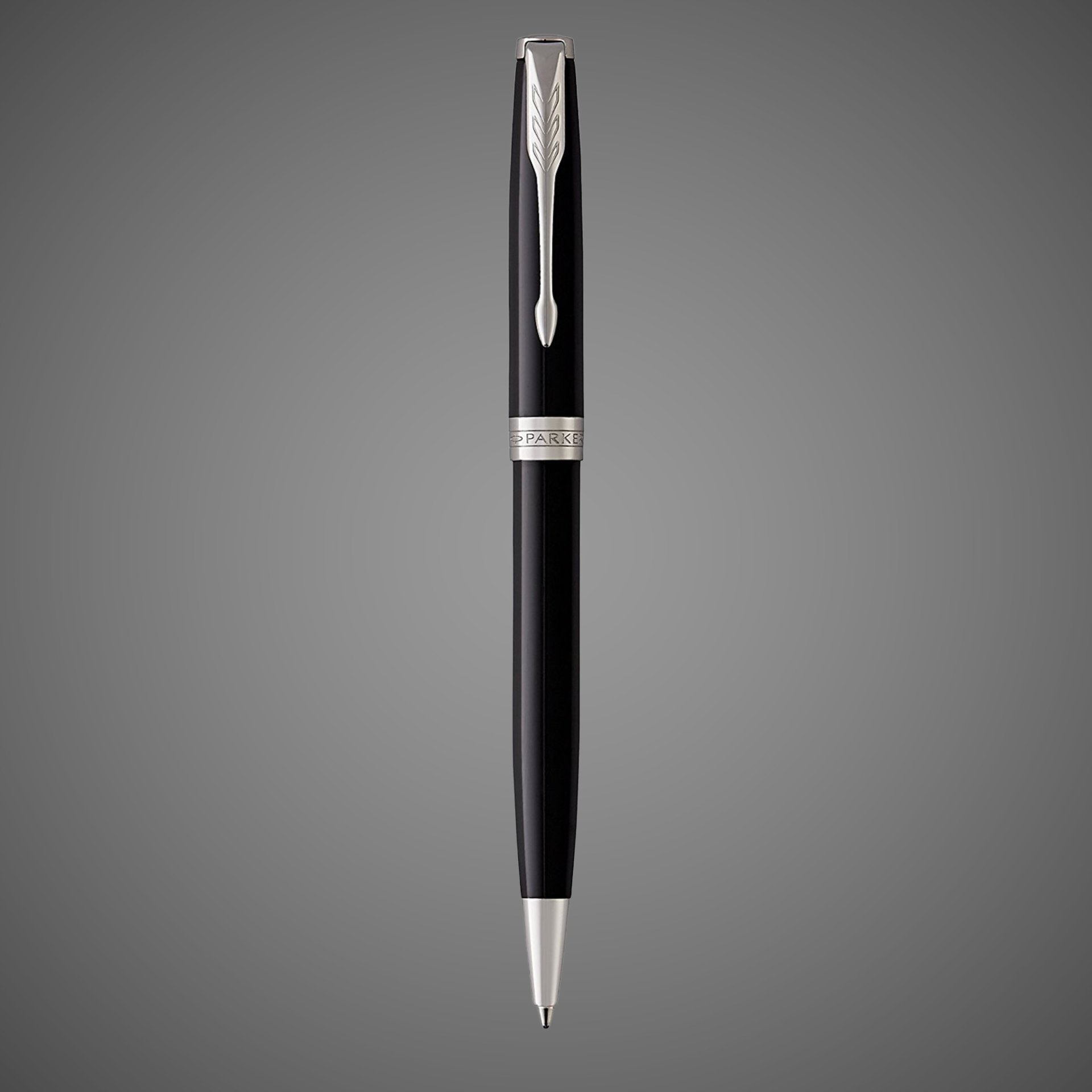 Набор из двух ручек Parker SONNET BLACK CT ручка роллер и шариковая ручка, Лаки и смолы: лак, латунь, никеле-палладиевое покрытие