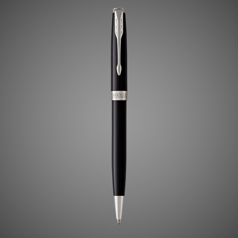 Набор из двух ручек Parker SONNET BLACK CT ручка роллер и шариковая ручка, Лаки и смолы: лак, латунь, никеле-палладиевое покрытие