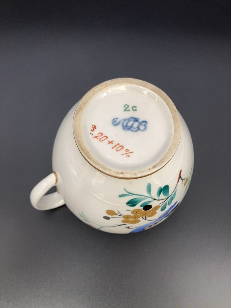 Молочник с росписью, ЛФЗ