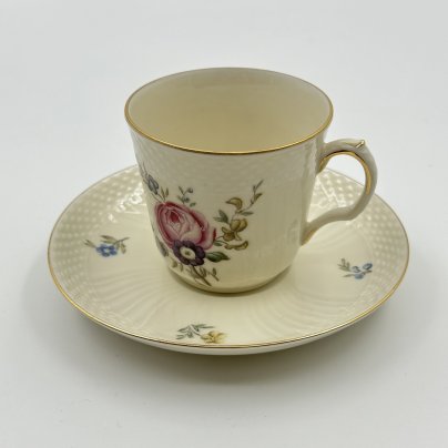 Пара кофейная с цветочным декором, Royal Copenhagen