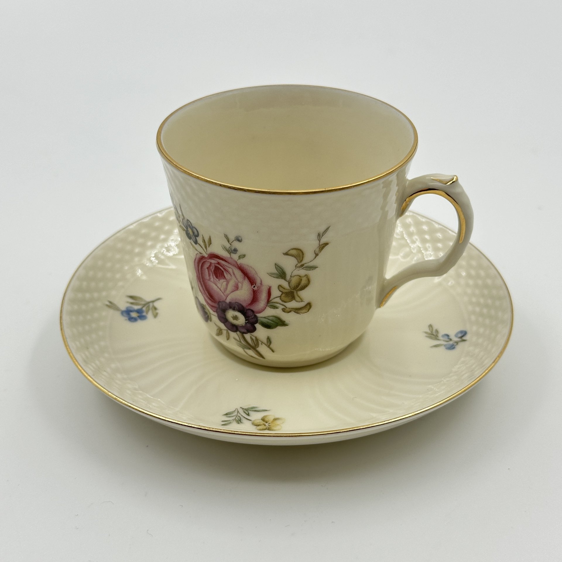 Пара кофейная с цветочным декором, Royal Copenhagen