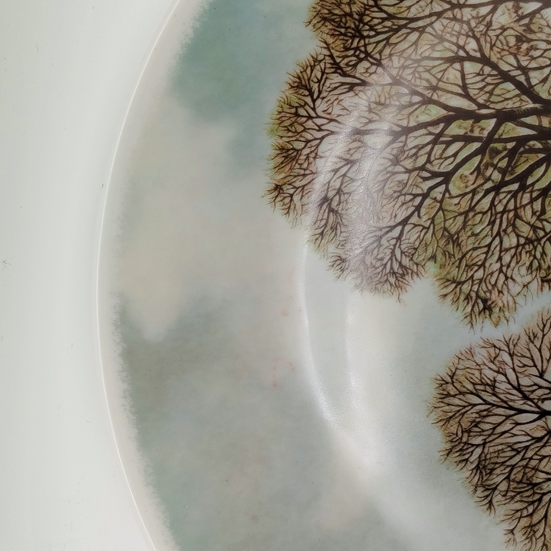 Тарелка настенная "Зимний пейзаж", Royal Schwabap, фарфор, деколь, Нидерланды, 1984 г.