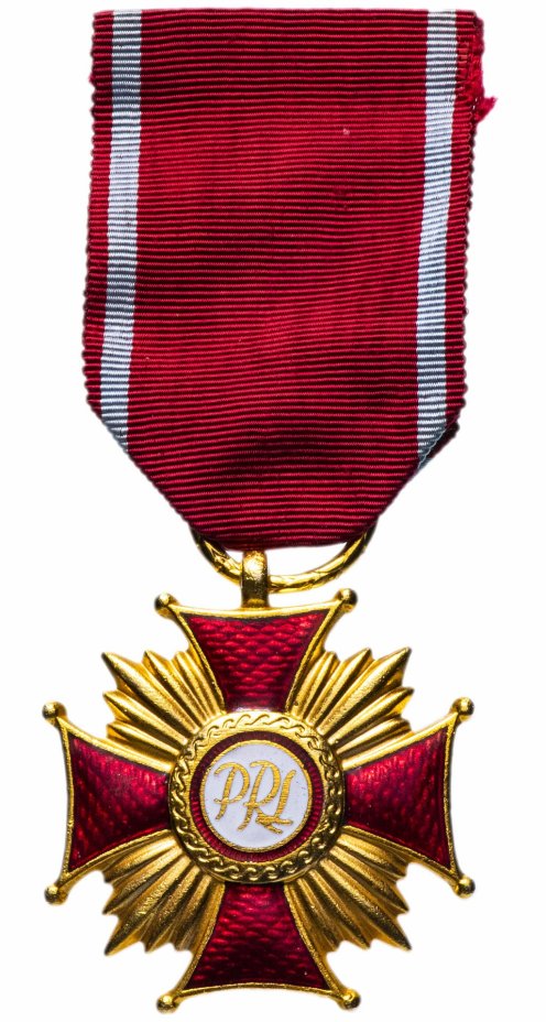 Знак отличия золотой «Крест Заслуги» 1 степени Польша
