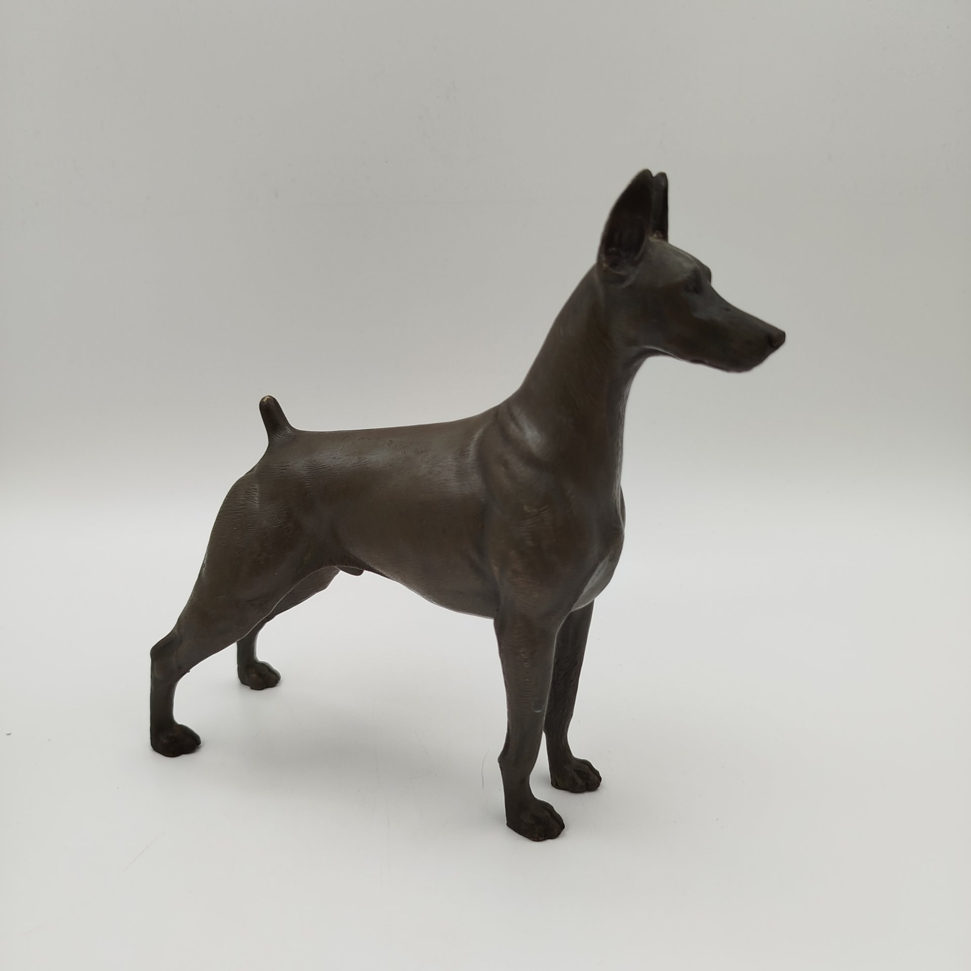 Статуэтка "Дог", латунь, тонировка, Западная Европа, 1950-1980 гг.