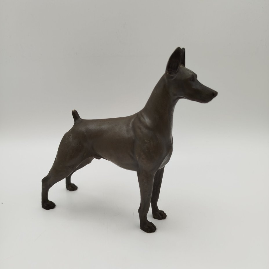 Статуэтка "Дог", латунь, тонировка, Западная Европа, 1950-1980 гг.