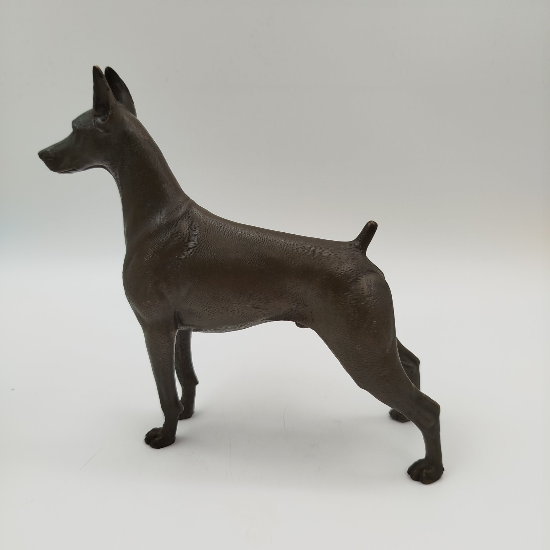 Статуэтка "Дог", латунь, тонировка, Западная Европа, 1950-1980 гг.