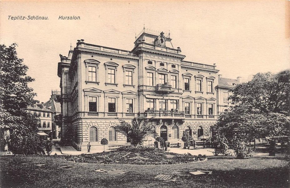 Ложка чайная "Teplitz-Schönau Kursalon" (Императорская баня в Теплице. Чехия)