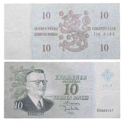 Финляндия 10 марок 1963