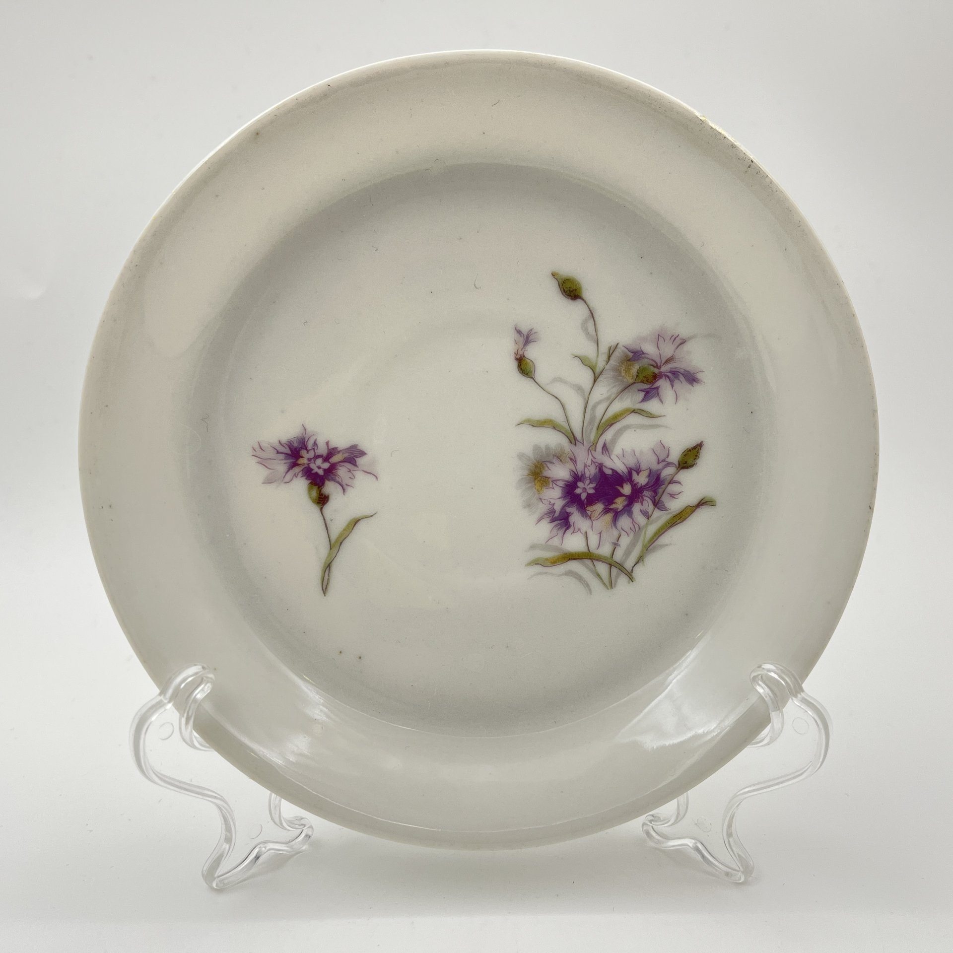 Кофейная пара с цветочным декором, Baudour Fuisseaux, фарфор, деколь, золочение, Бельгия, 1900-1918 гг.