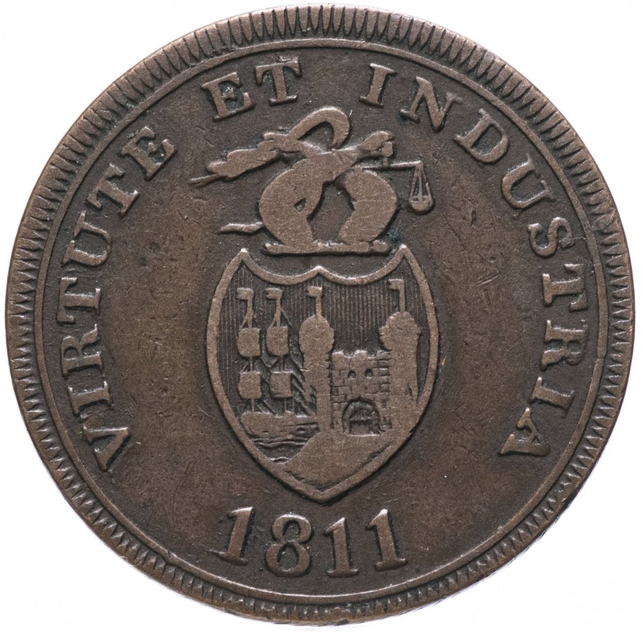 Великобритания 1/2 пенни (Half Penny) 1811 "Bristol Brass & Copper Company"