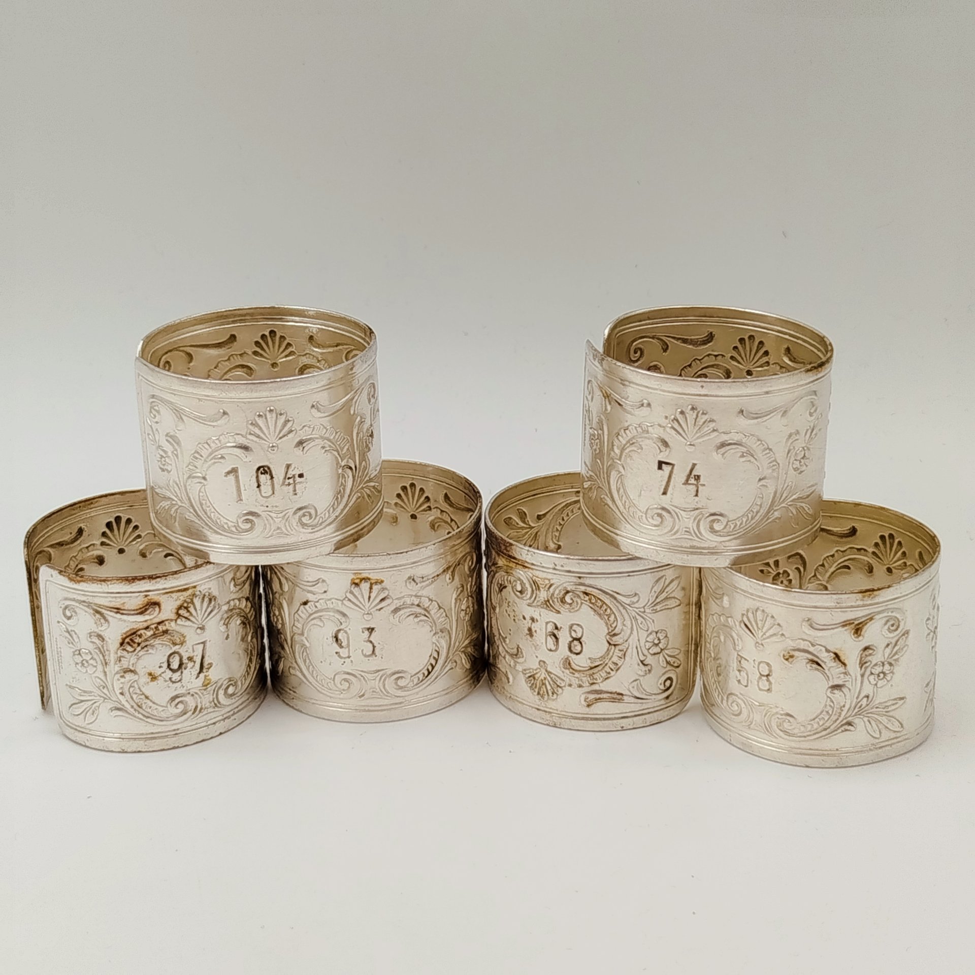 Набор колец для салфеток на 6 персон