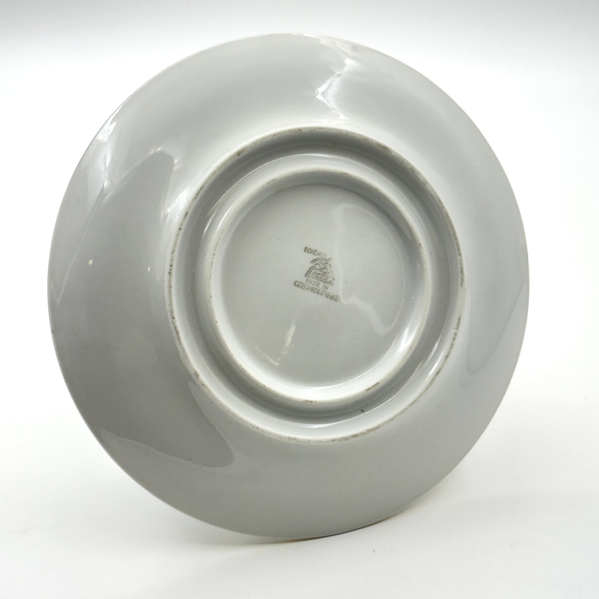 Набор для специй с цветочным декором (соусник, горчичница и менажница), фарфор, деколь, золочение, Bohemia (Neurohlau), Чехословакия, 1970-1990 гг.