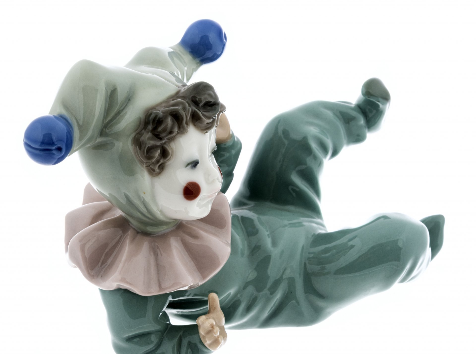Фарфоровая статуэтка «Маленький Клоун - Jangles», фарфор, роспись, мануфактура "NAO porcelain", Испания, 1980-2000 гг., NAO Porcelain