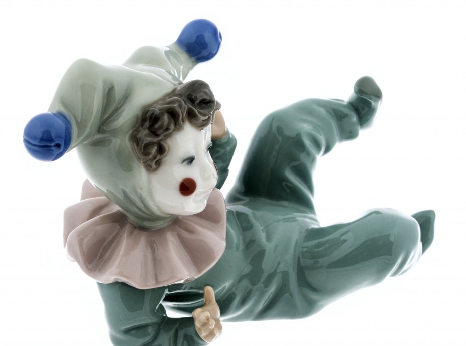Фарфоровая статуэтка «Маленький Клоун - Jangles», фарфор, роспись, мануфактура "NAO porcelain", Испания, 1980-2000 гг., NAO Porcelain