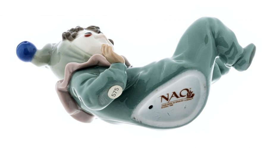 Фарфоровая статуэтка «Маленький Клоун - Jangles», фарфор, роспись, мануфактура "NAO porcelain", Испания, 1980-2000 гг., NAO Porcelain
