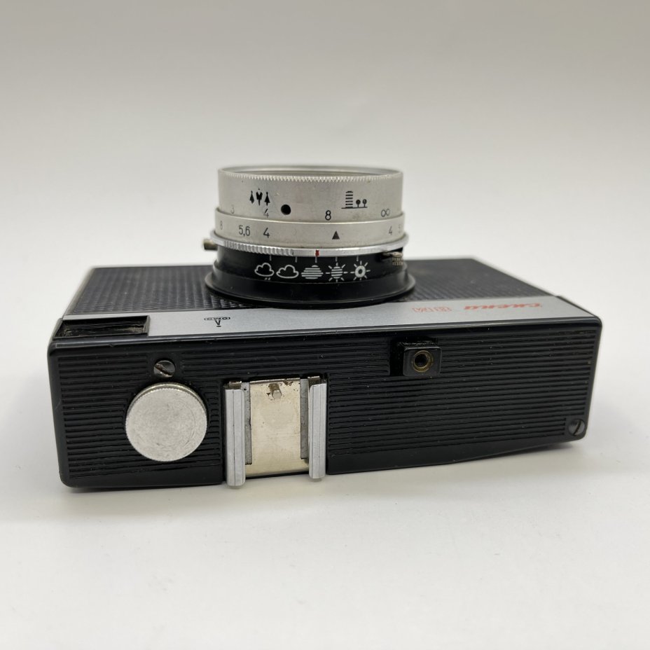 Фотоаппарат "Смена-8М" в оригинальном кофре, пластик, металл, стекло, кожа, ЛОМО (Ленинградское оптико-механическое объединение), СССР, 1970-1990 гг.