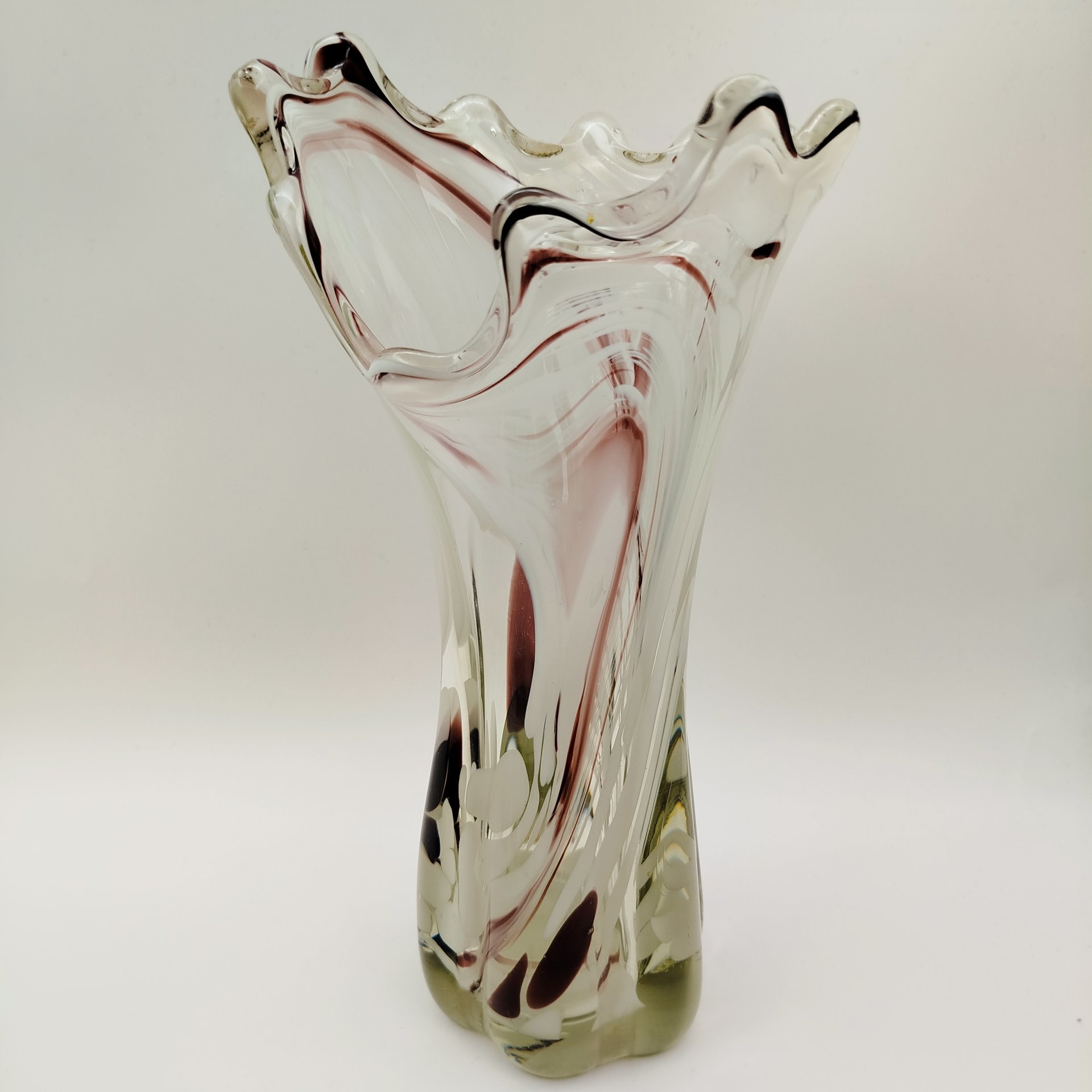 Ваза, стекло, гутная техника, Западная Европа, 1970-1990 гг.