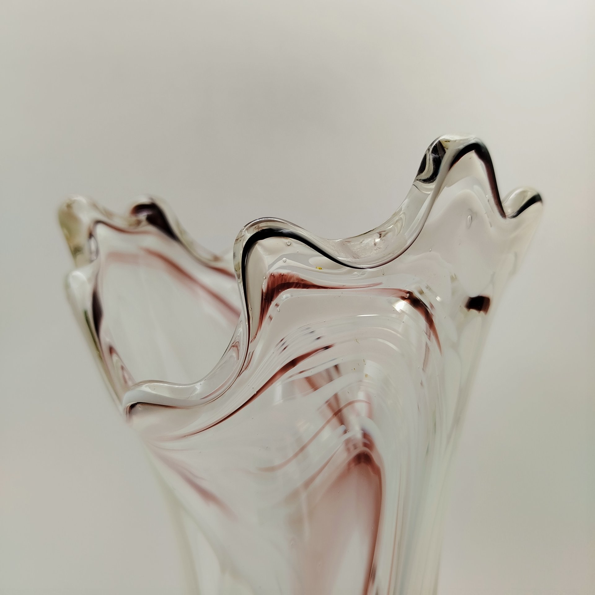 Ваза, стекло, гутная техника, Западная Европа, 1970-1990 гг.