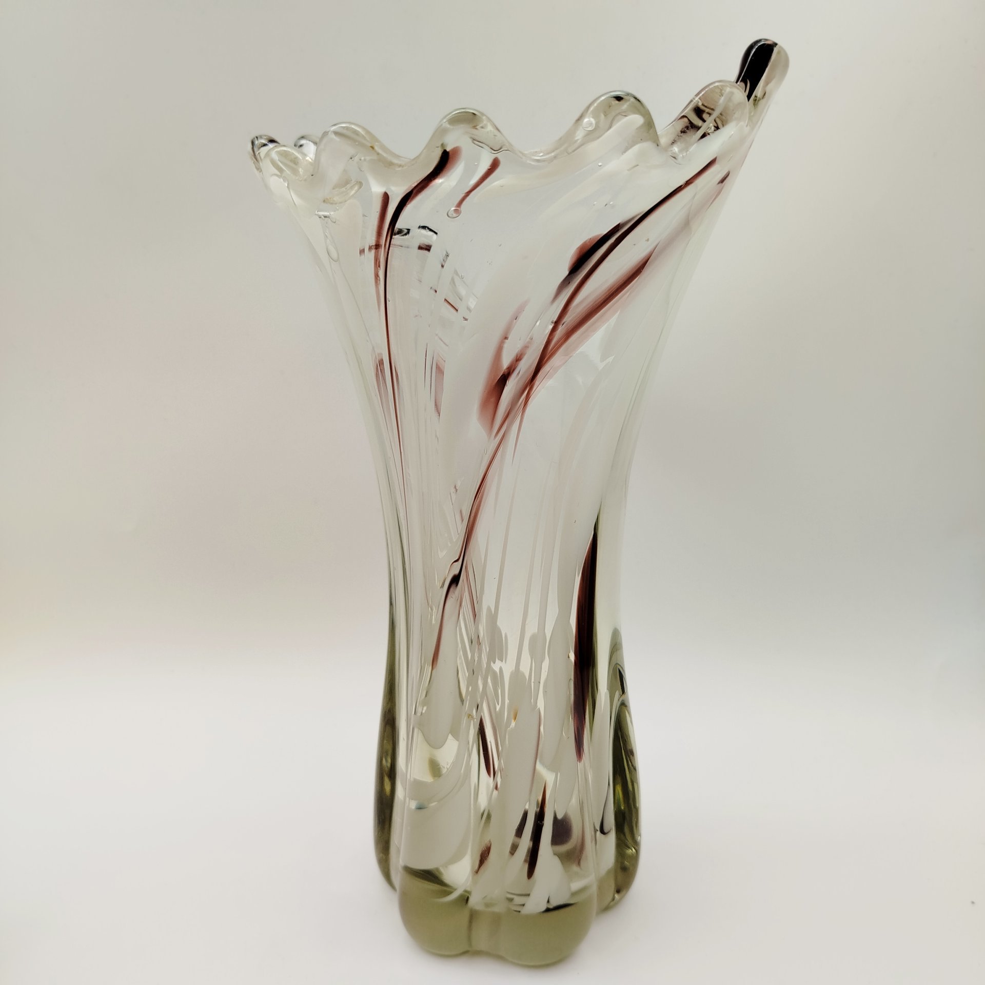 Ваза, стекло, гутная техника, Западная Европа, 1970-1990 гг.