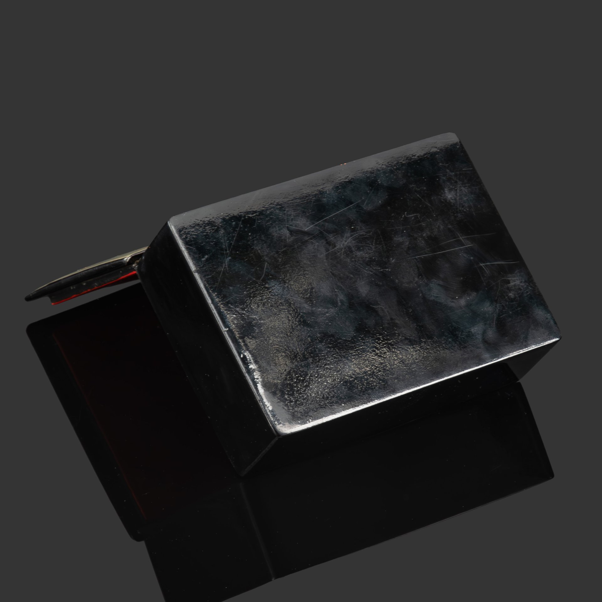 Шкатулка "Кремль" с олимпийской символикой, автор росписи Власова, папье-маше, роспись, лак, Федоскинская фабрика миниатюрной живописи (Федоскино), СССР, 1980 г.