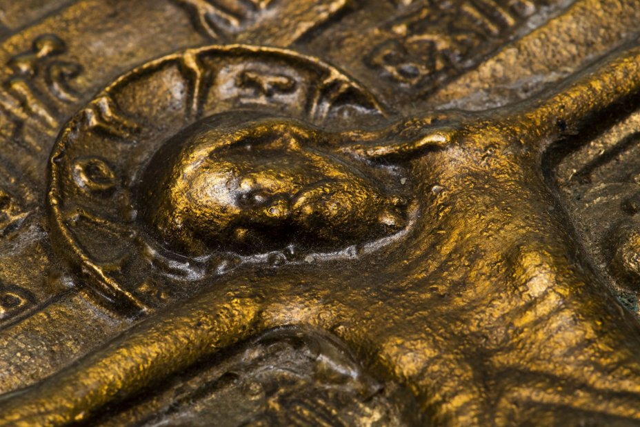 Крест "Распятие Христово", бронза, литье, Россия, 1990-2010 гг.