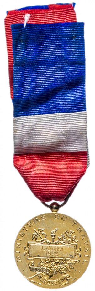 Почетная медаль за труд, Франция, 1983
