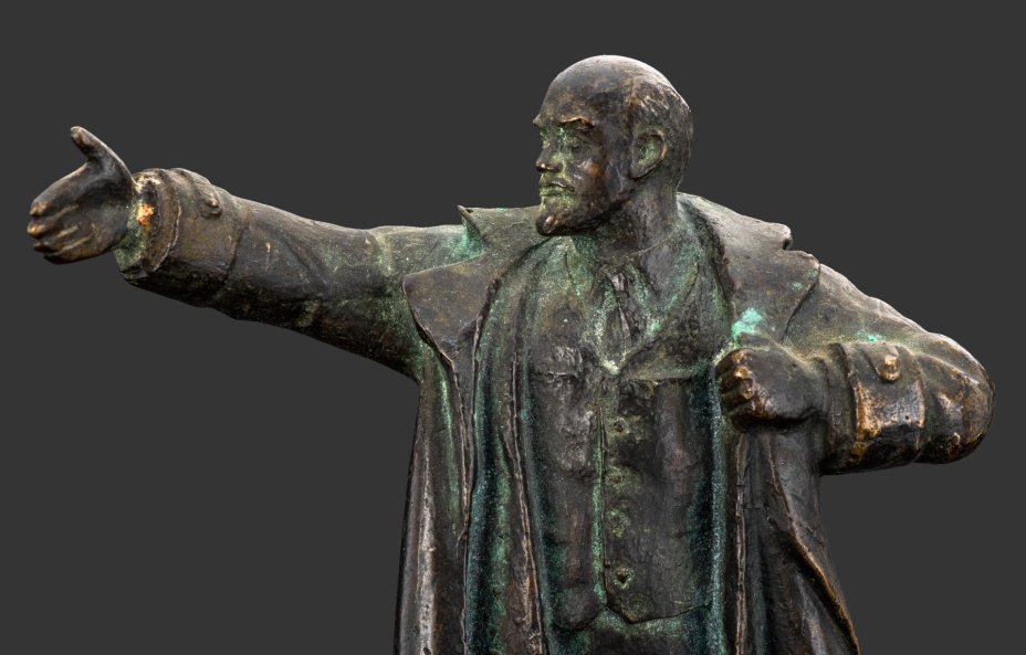 Статуэтка "В.И. Ленин на броневике", бронза, СССР, 1950-1970 гг.