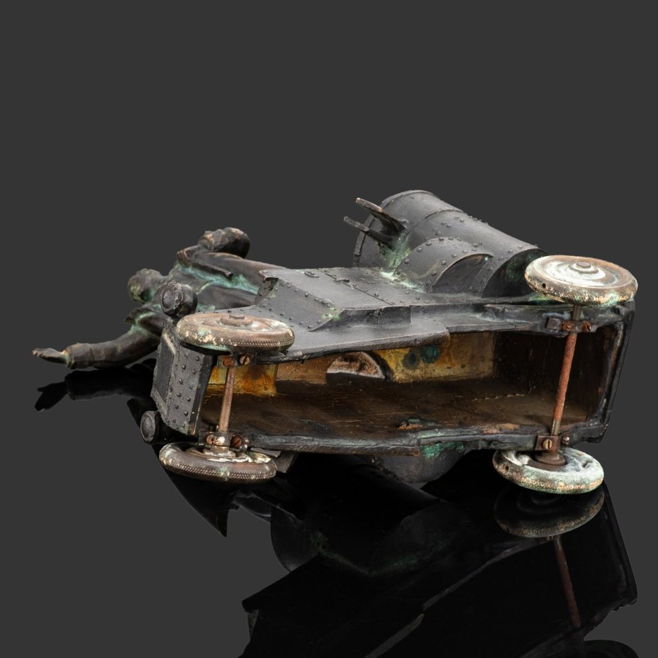 Статуэтка "В.И. Ленин на броневике", бронза, СССР, 1950-1970 гг.