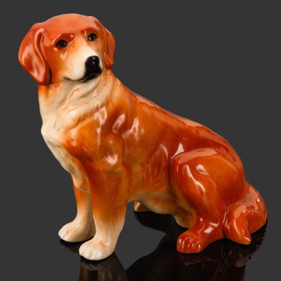 Статуэтка "Золотистый ретривер", Kingston Pottery, керамика, Великобритания, 1970-1980 гг.