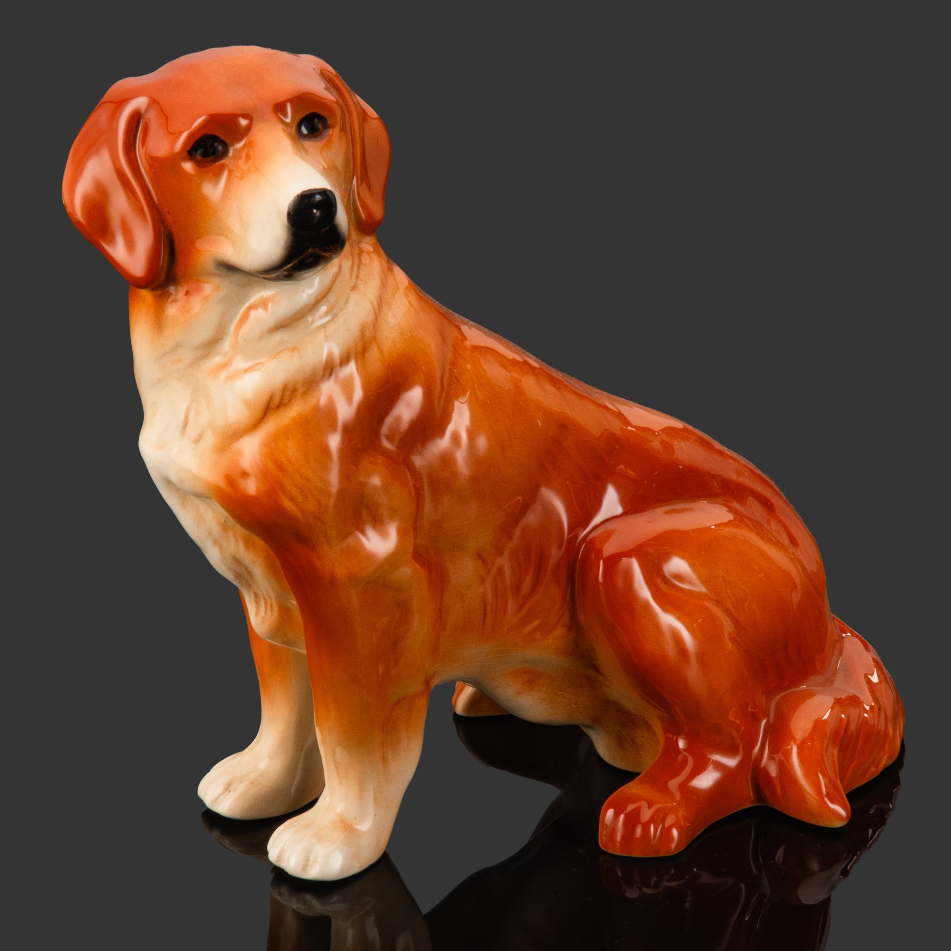 Статуэтка "Золотистый ретривер", Kingston Pottery, керамика, Великобритания, 1970-1980 гг.