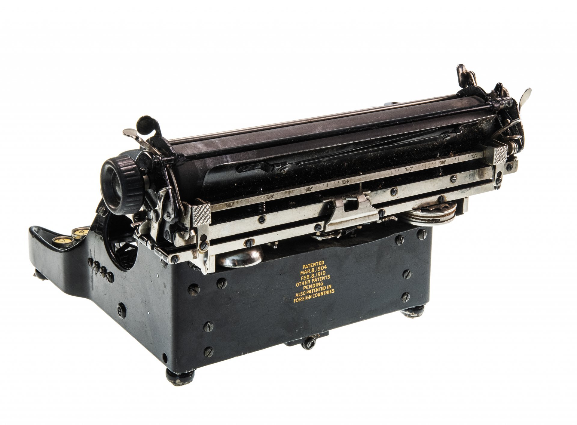 Машинка печатная складная  портативная "Corona 3" в кофре, металл, пластик, Corona Typewriter Company, США 1912-1941 гг., Corona