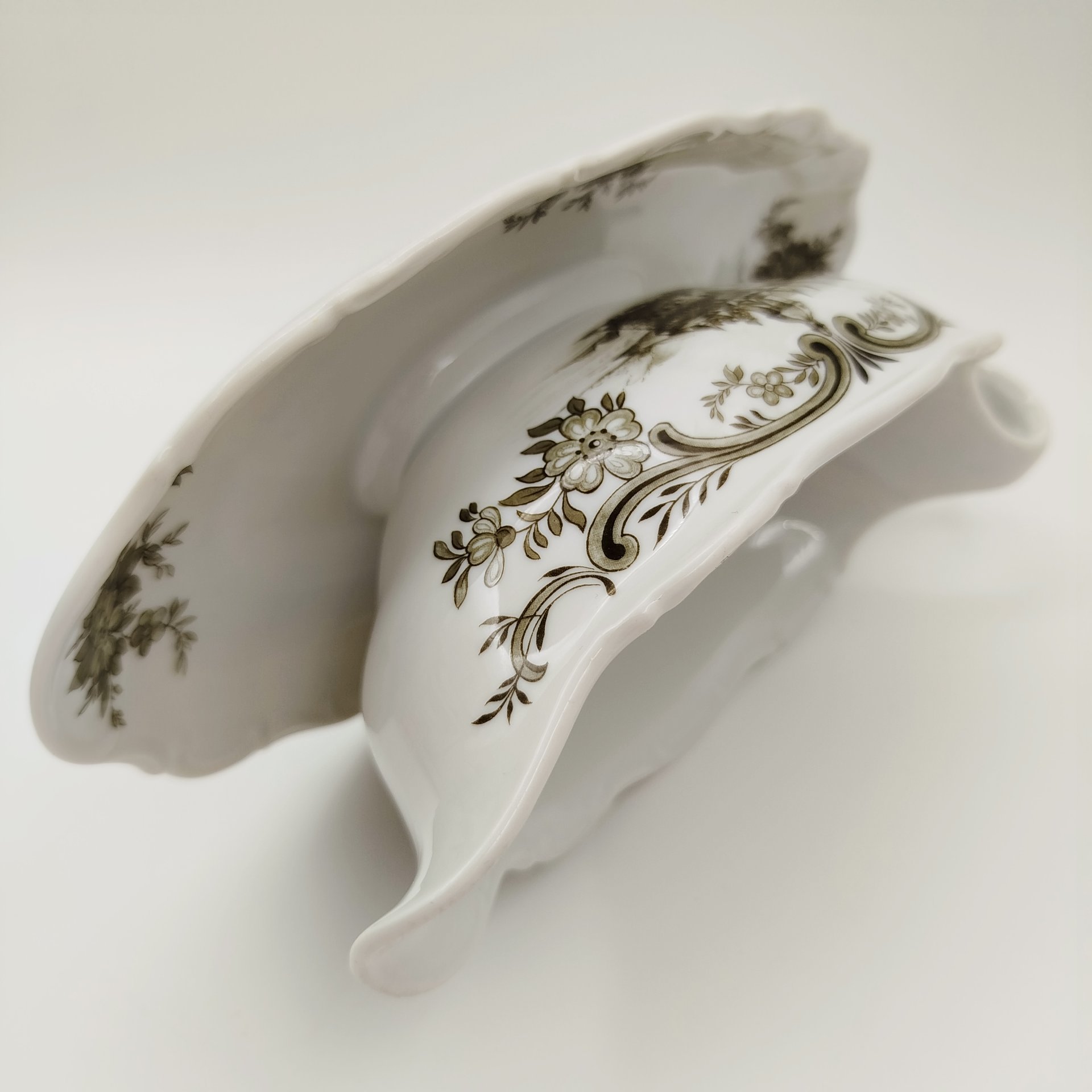 Соусник из серии "Замки Германии", фарфор, деколь, Seltmann Weiden, Германия, 1970-1990 гг.