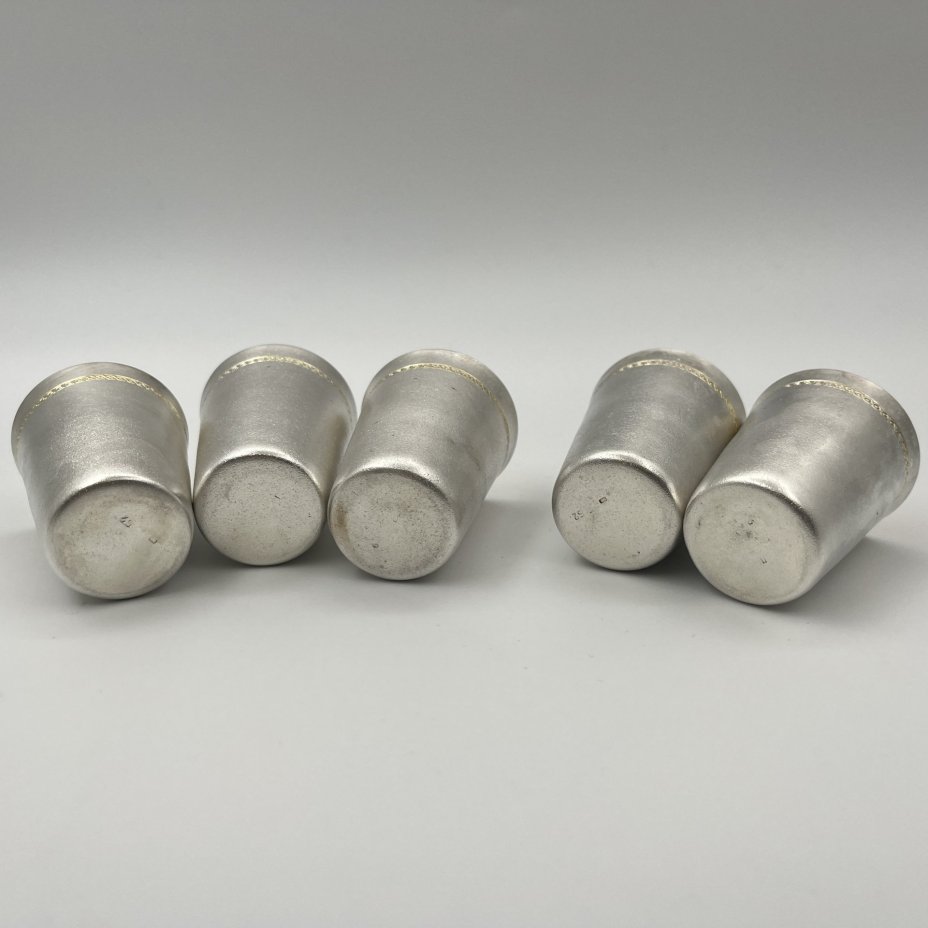 Набор из 5 стопок с геометрическим декором