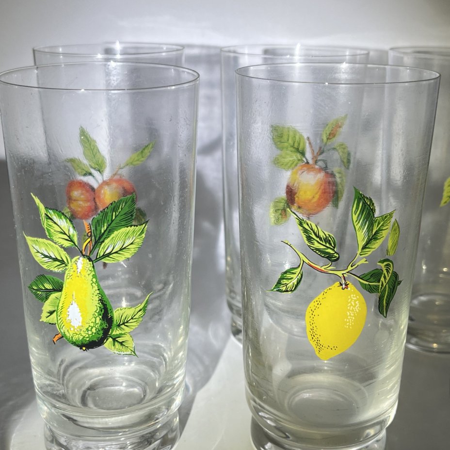 Набор из 6 стаканов "Фрукты"