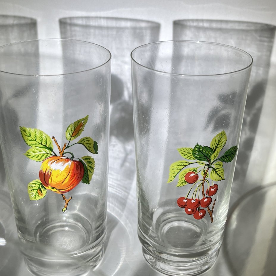 Набор из 6 стаканов "Фрукты"