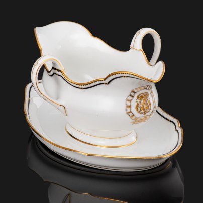 Соусник с монограммой "Z",  Limoges (Лимож)