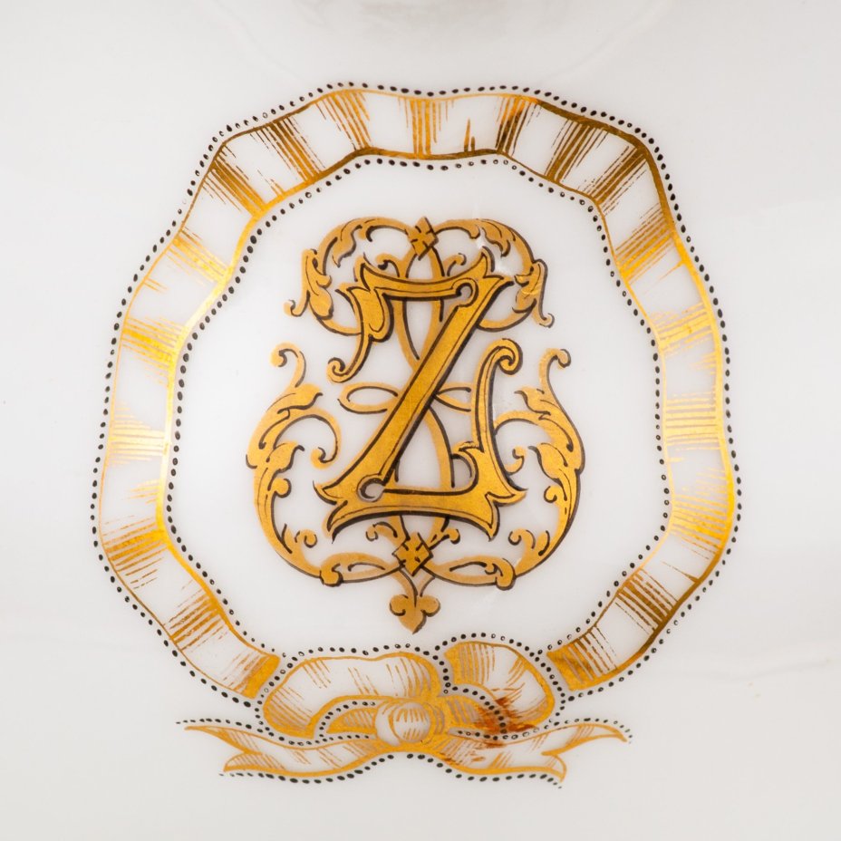 Соусник с монограммой "Z",  Limoges (Лимож)