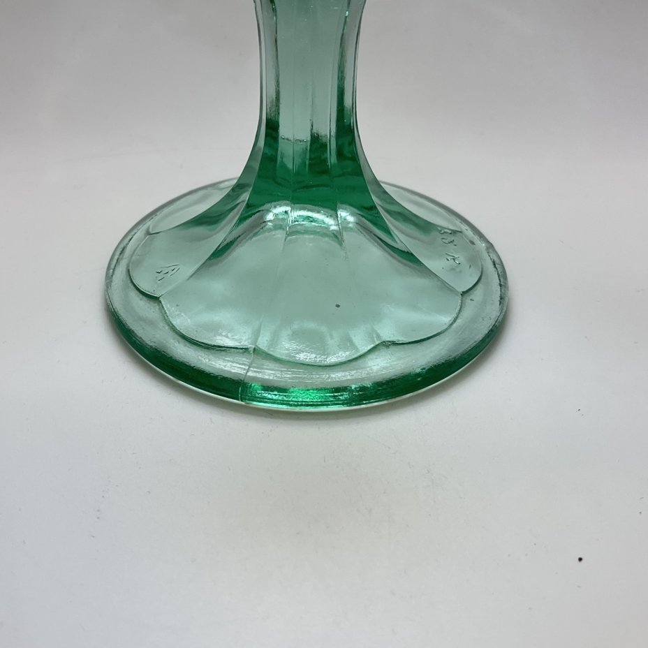 Фруктовница  зеленого оттенка с рельефным декором, Львовское СПО «Радуга»