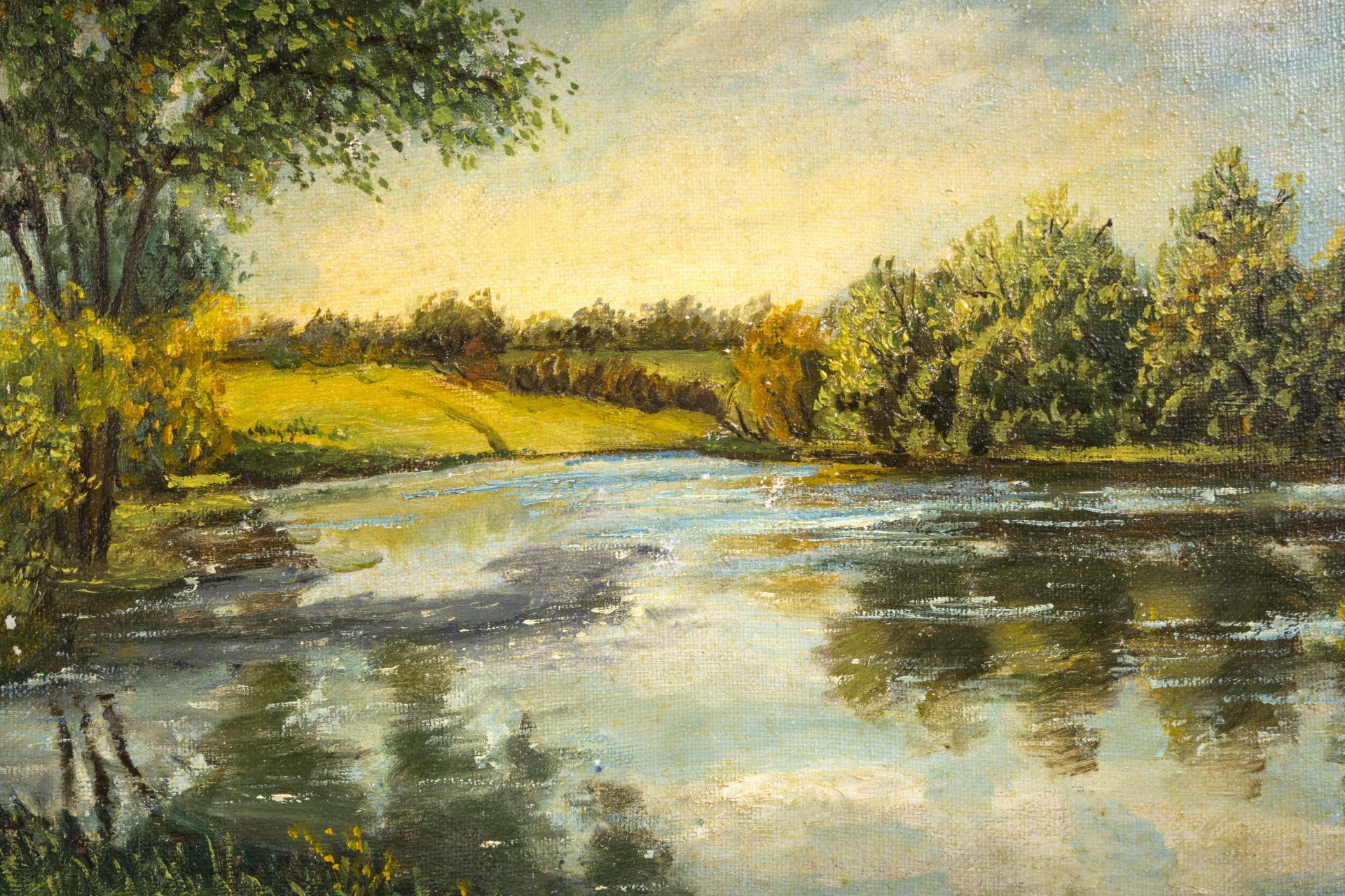 Картина "Речной пейзаж" (условное название), автор Ивлев Павел Филатович (1901-1991)