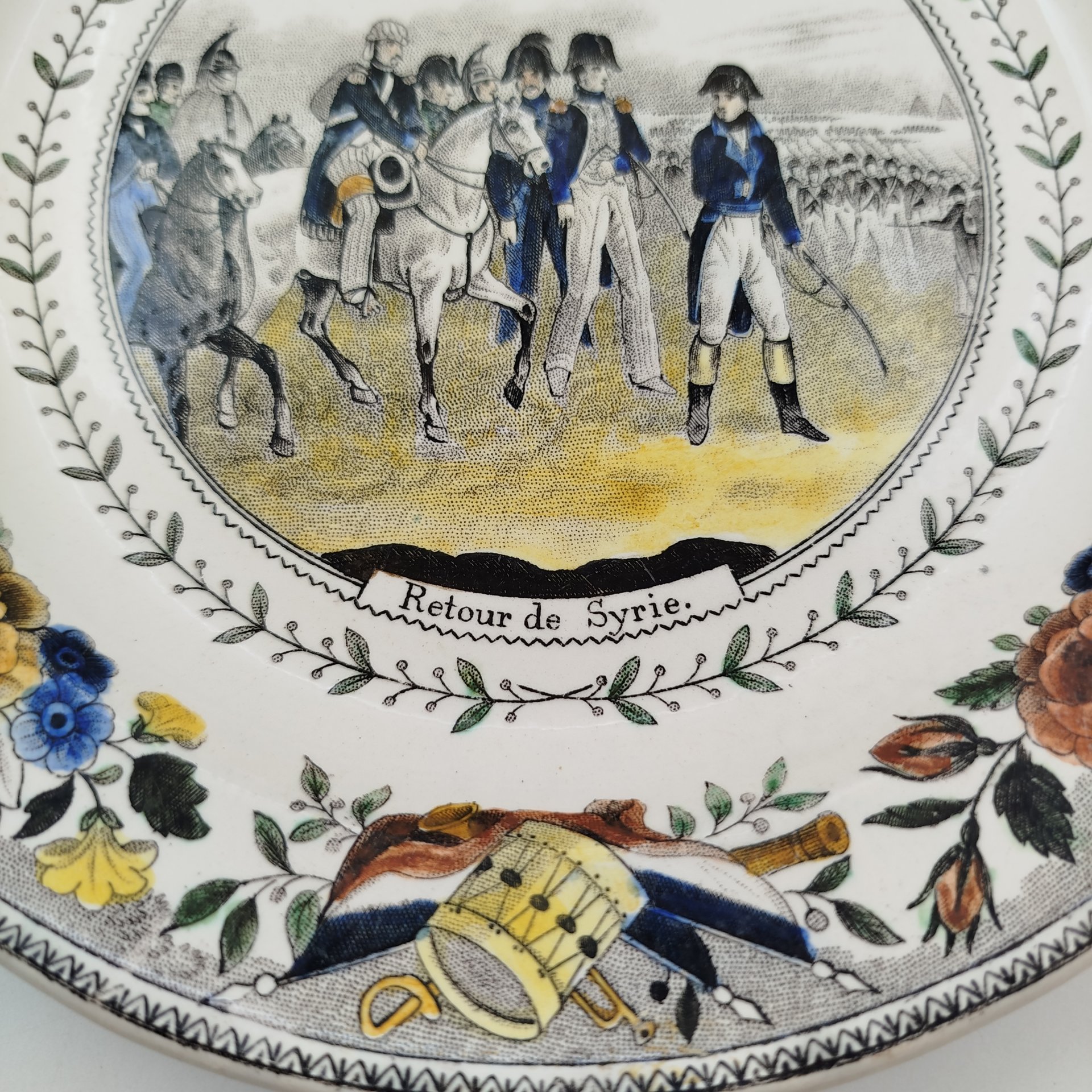Тарелка "Возвращение из Сирии", серия "Наполеоновские тарелки" №11, Creil et Montereau