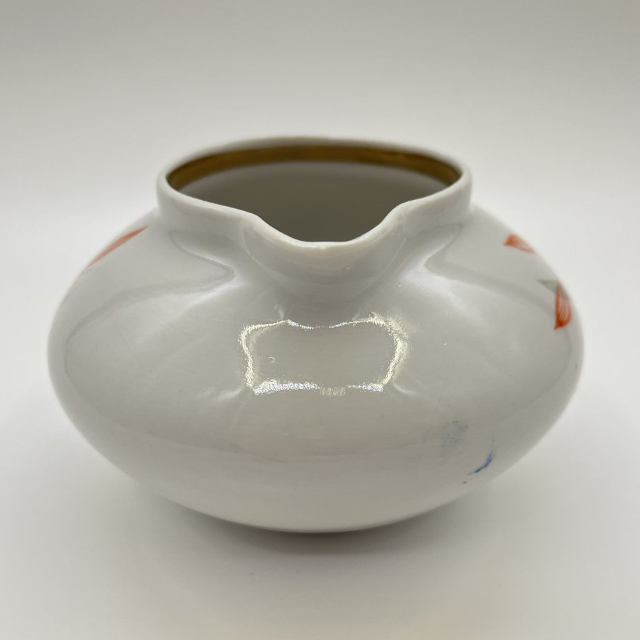 Молочник, фарфор, деколь, золочение, Дулевский фарфоровый завод (Дулёво), СССР, 1968-1991 гг.