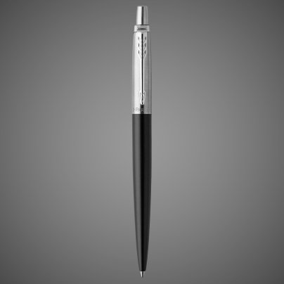 Шариковая ручка Parker Jotter Essential, Satin Black CT, стержень: M, цвет чернил : blue или black, Лаки и смолы: лак, нержавеющая сталь