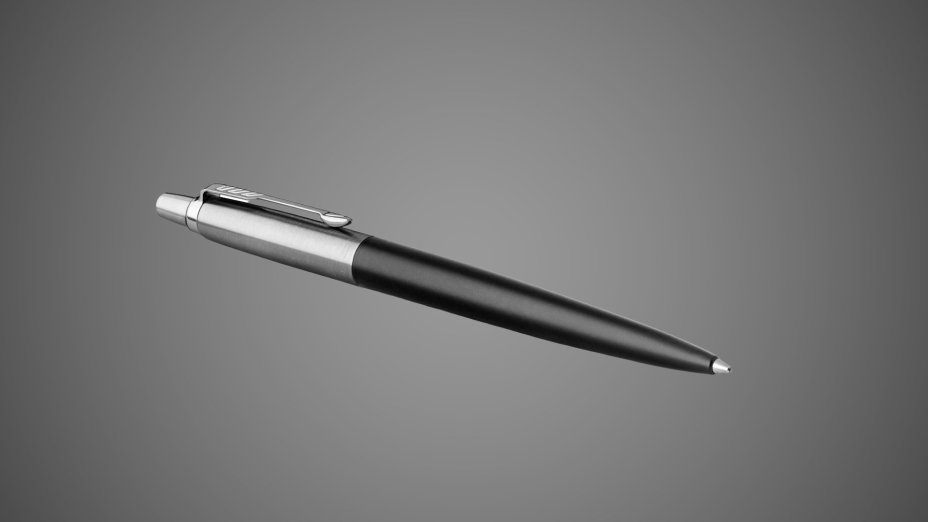 Шариковая ручка Parker Jotter Essential, Satin Black CT, стержень: M, цвет чернил : blue или black, Лаки и смолы: лак, нержавеющая сталь