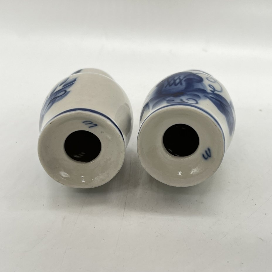 Набор для специй из перечницы и солонки "Матрешки", Гжель