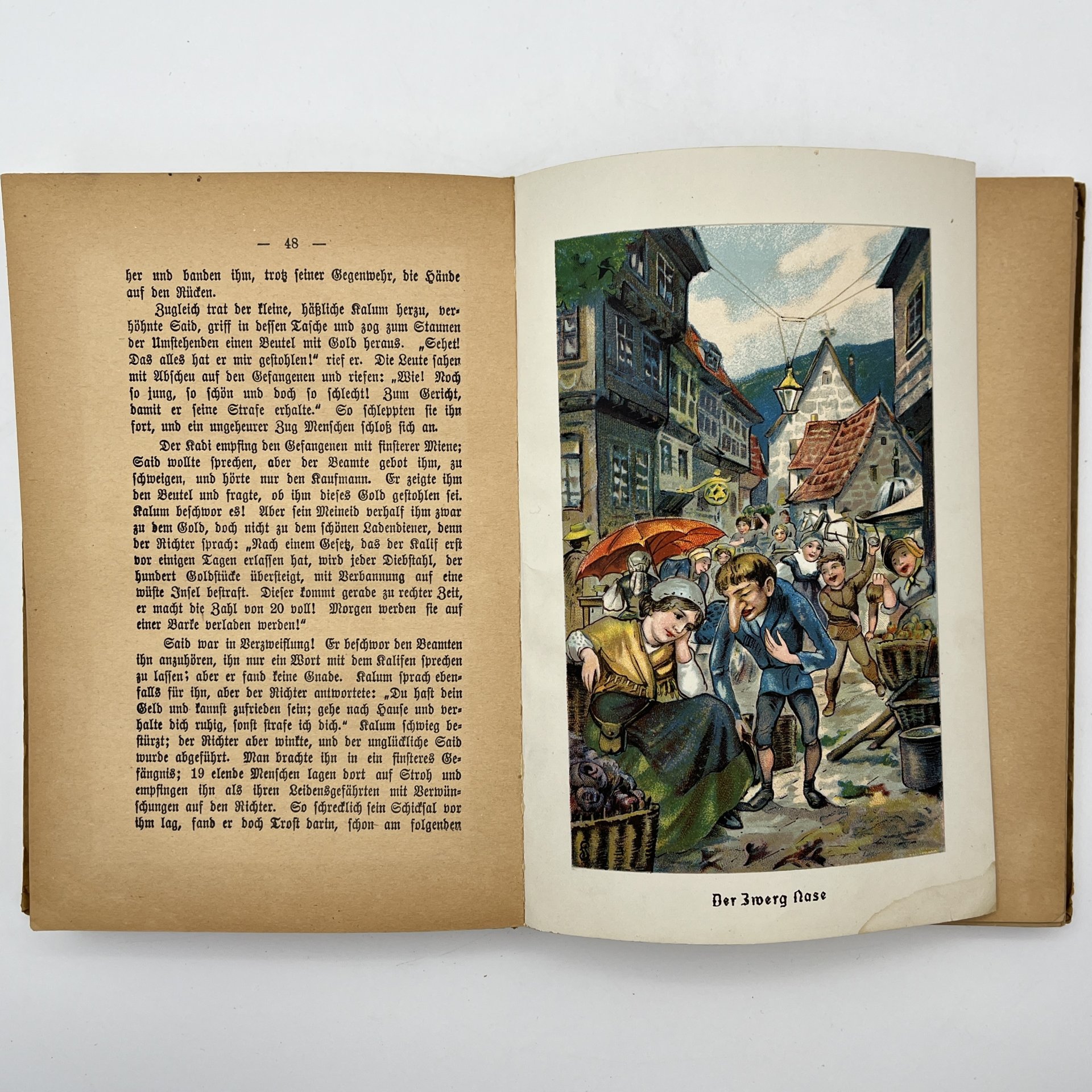 Книга для детей на немецком языке Wilhelm Hauff (Вильгельм Гауф) "Hauffs Marchen" ("Сказки Гауфа"), бумага, печать, Германия, 1920-1930 гг.