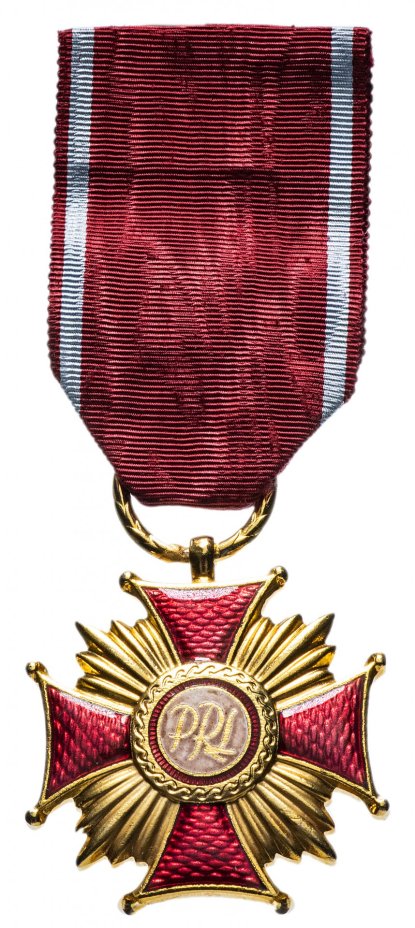 Знак отличия золотой «Крест Заслуги» 1 степени Польша