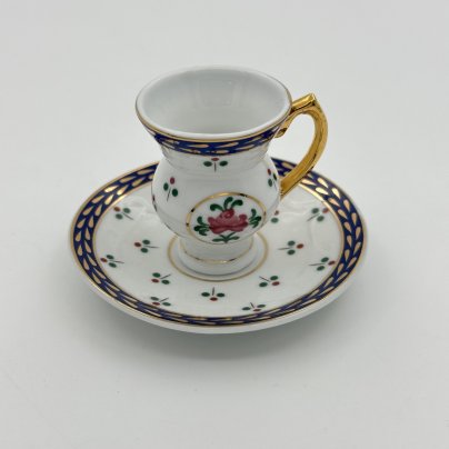Миниатюра чайная пара, мануфактура "Decoration d'Artiste"